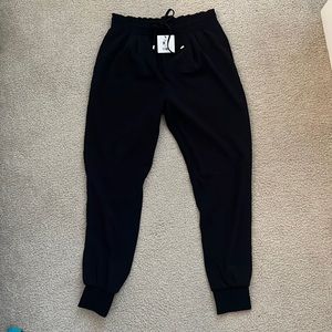 ReVamped Black Joggers, Size Sm